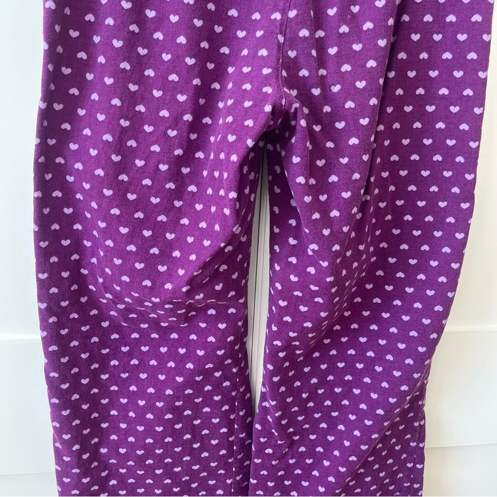 Old Navy Intimates Heart Print Sleep Pajama Pants Purple Sz M - Picture 13 of 16